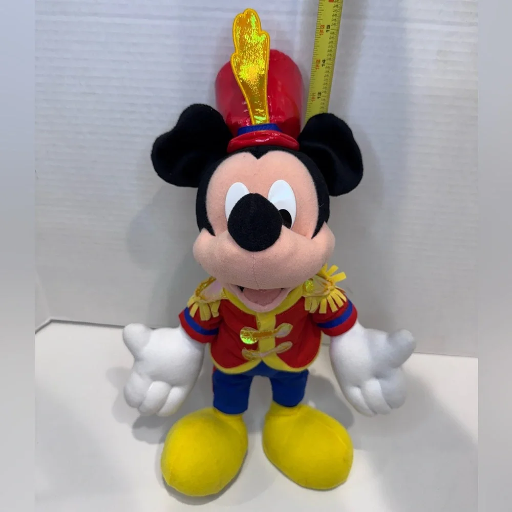 VTG‎ Disney Mickey Mouse Drum Major Free Standing Plush Toy